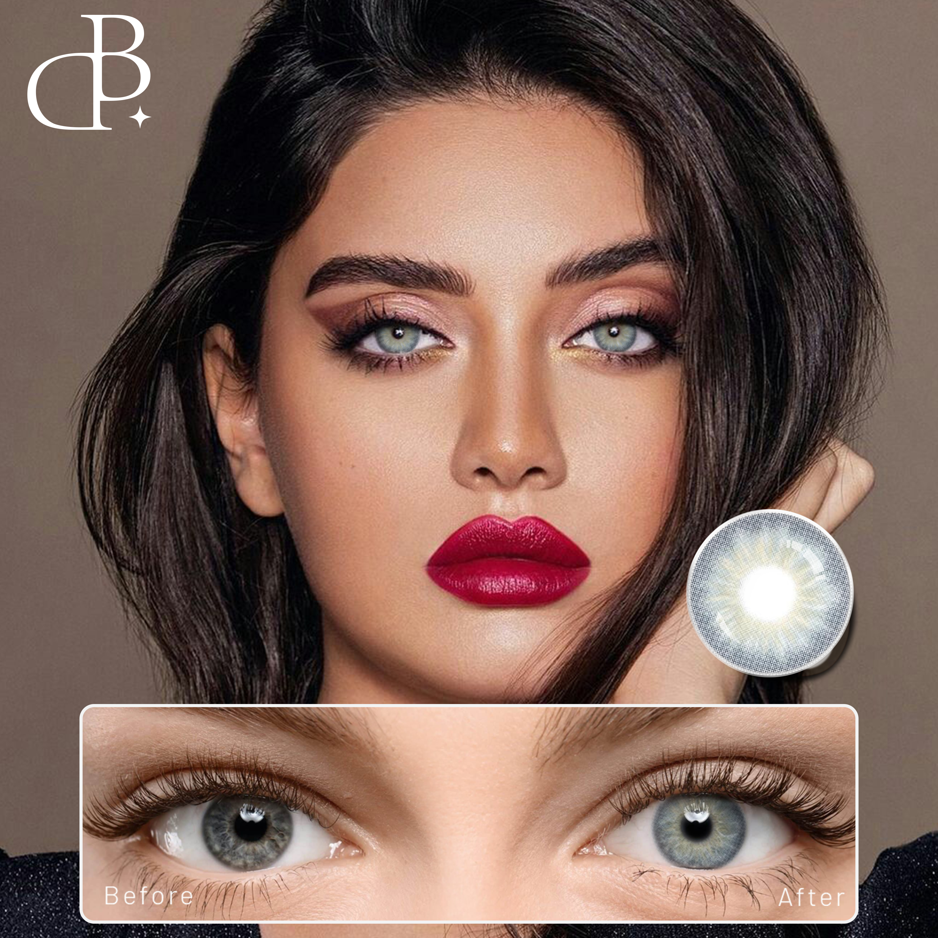 Mieli mėlynos spalvos kontaktiniai lęšiai kontaktiniai lęšiai karštai parduodami akių kontaktai Kosmetikos minkštas lęšio dydis