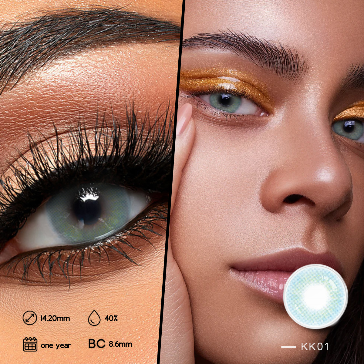 DBeyes Lenti di Prezzi Ingrossu Blue Fashion Cosmetic Colored Eye Contact Lens