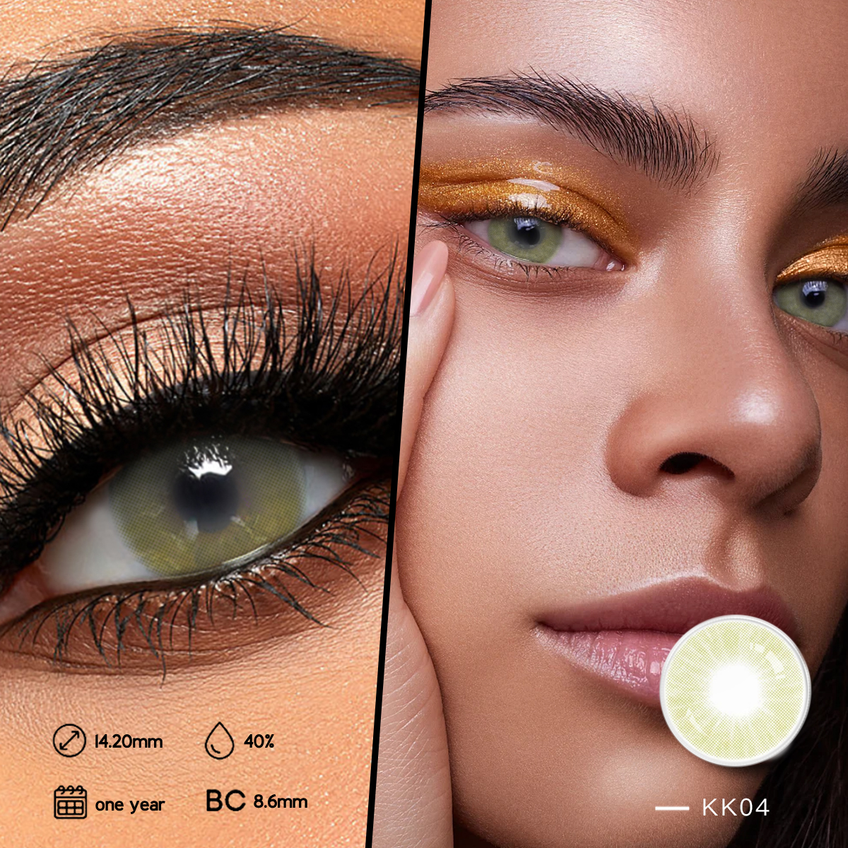 DBeyes sarı renkli göz kontakt lens Çin güzellik renkli kozmetik göz lensleri