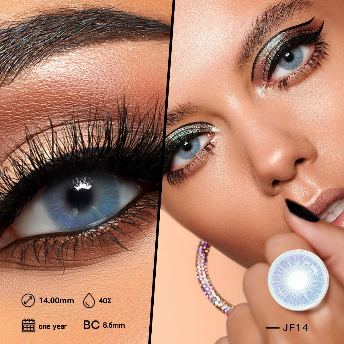 DBeyes Ambalaj Kontakt Lensler Moda Renkli Yumuşak Kontakt Lens Kontakt lensler Gözler İçin