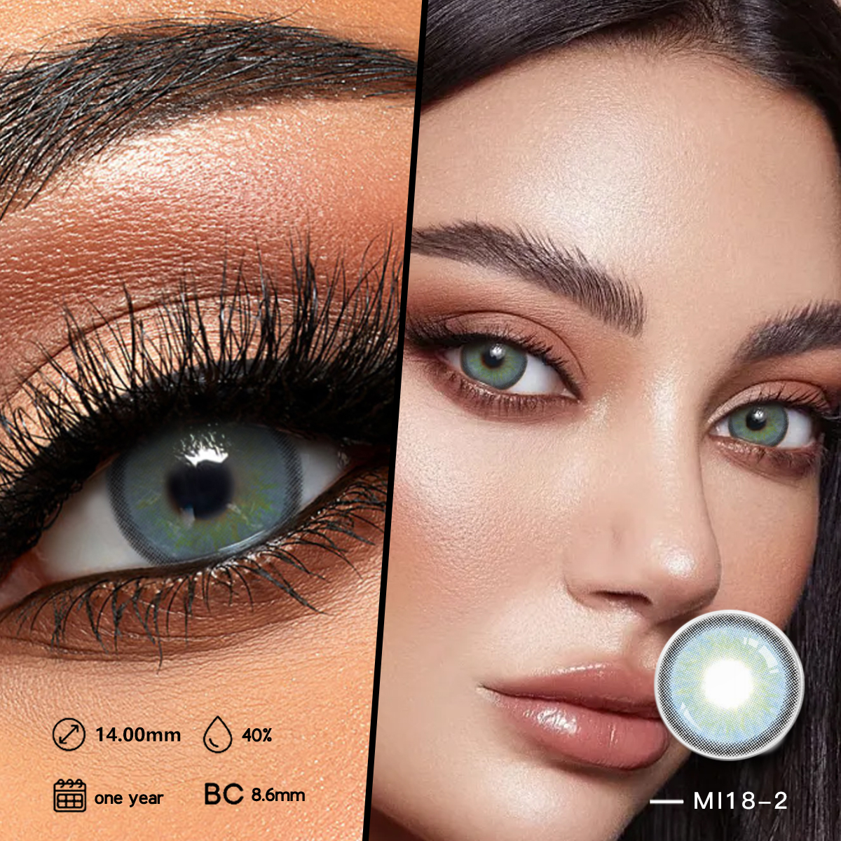 Плава контактна сочива козметичка контактна сочива у боји велике очи велепродаја очних сочива оем контактна сочива