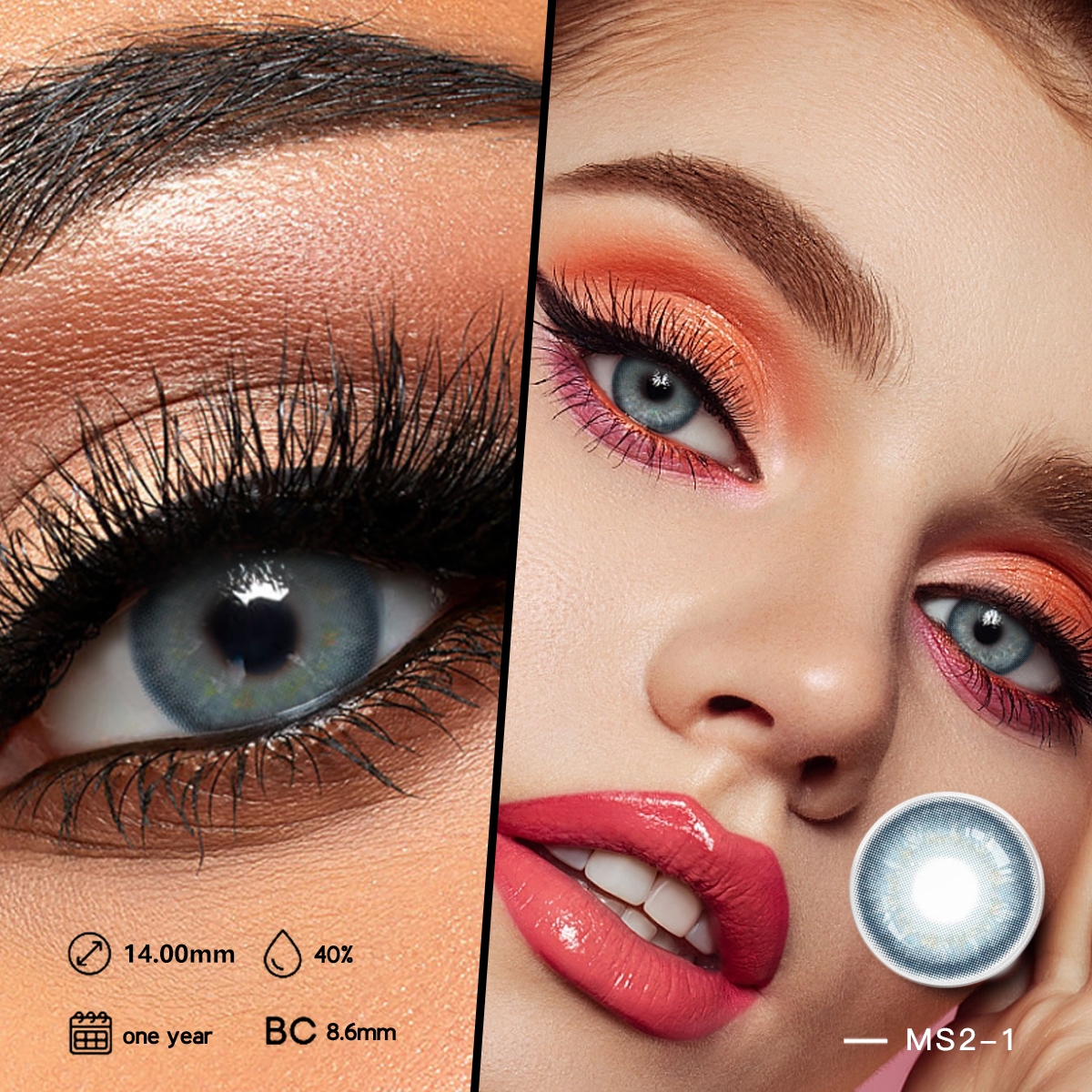 Remover Yearly Makeup mavi en iyi renkli top in Dark Eyes Çin'den Plano renkli kontakt lensler