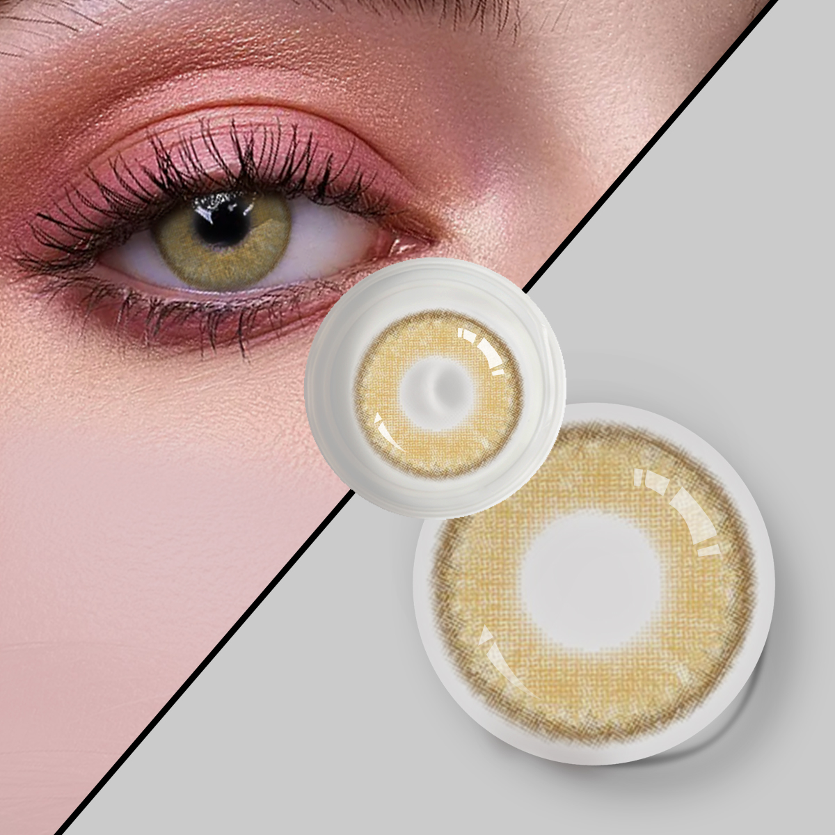 Yeni Koleksiyon Yumuşak Kontakt Lensler Private Label Lentes Kontak Renkli Renkli Göz Kontakt Lensler