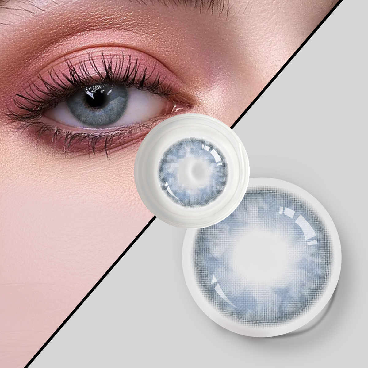 Kolor niebieski Roczny producent bezpośrednio Tanie ceny Kolorowe soczewki kontaktowe Dostosowane soczewki kontaktowe Dbeyes Eye