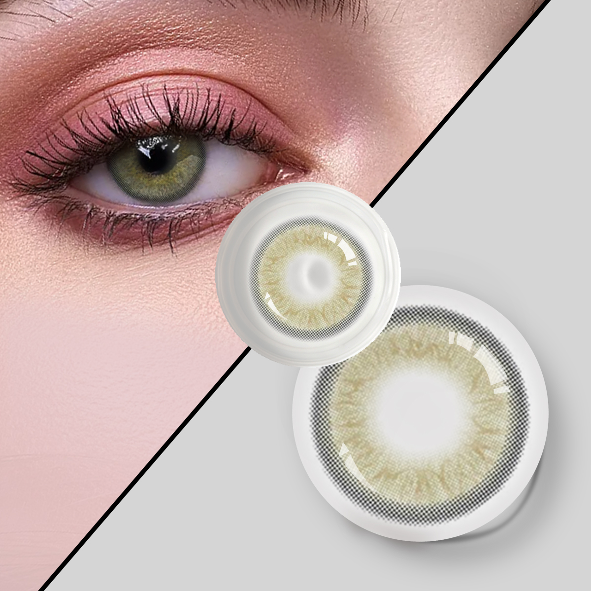 Dbeyes 3 tonų metiniai kontaktiniai lęšiai naujo stiliaus didmeninė prekyba spalvotais akių kontaktiniais lęšiais