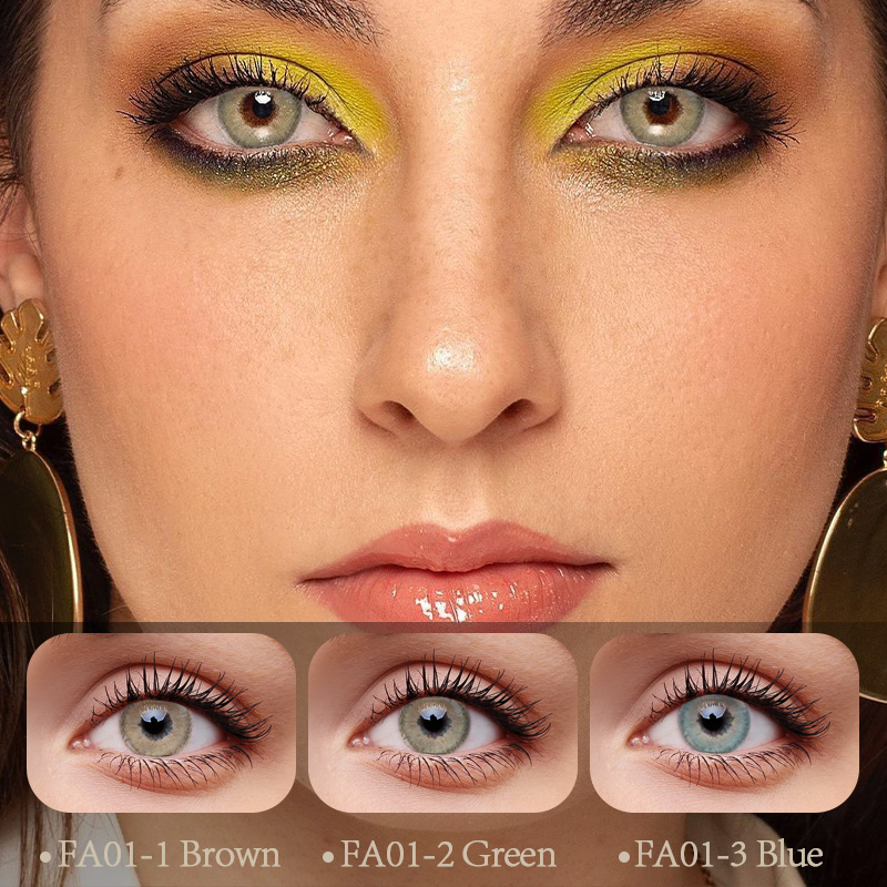 DBeyes Godišnja kontaktna sočiva u boji 14mm kontaktna sočiva za oči prirodne boje