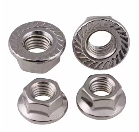 DIN6923 Stainless Steel 304 316 A2 A4 Hex Flange Nuts