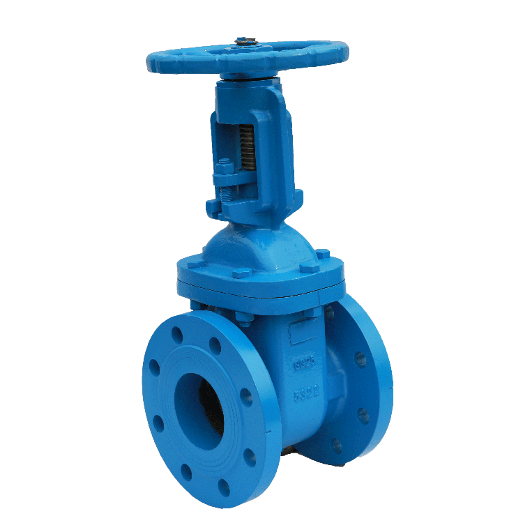 High-strength and corrosion-resistant German standard cast iron soft-sealed gate valve