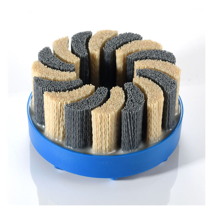 Factory Customizable silicon carbide diamond aluminium oxide Disc brush for Polishing and Cleaning