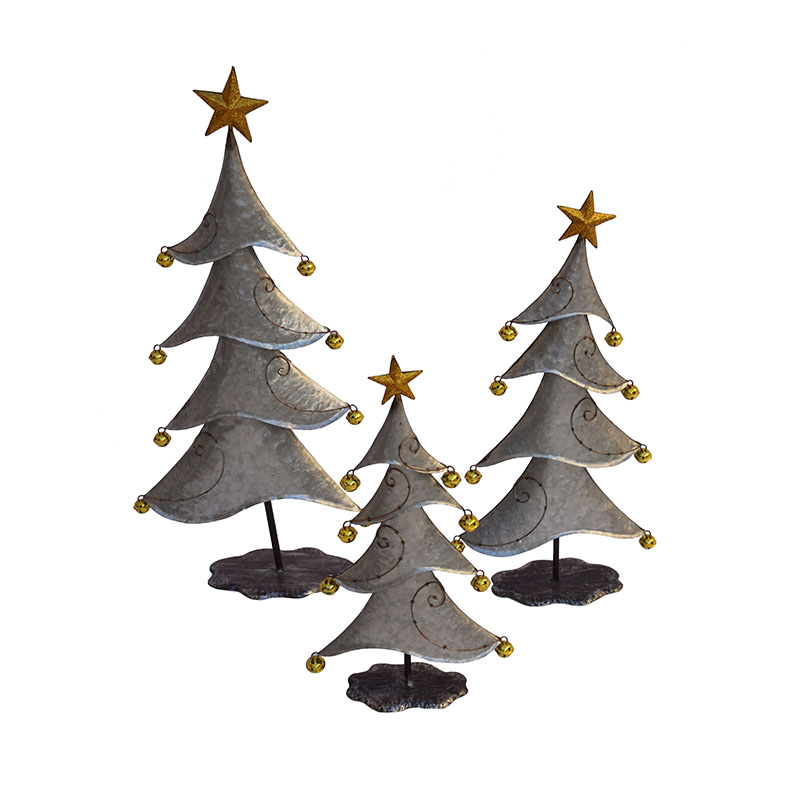 Metal Christmas Tree Decoration with Jingle Bells for Table Top Décor Christmas Ornaments Featured Image