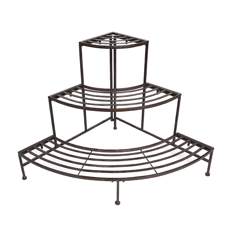 3 Tiers Metal Ladder Plant Stand Flower Pot Display Shelf Corner Rack for Home Garden Patio and Balcony Featured Image