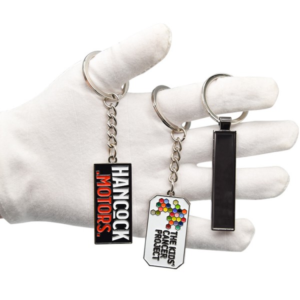 Wholesale Blank Keychain Custom Metal Enamel Key Chain