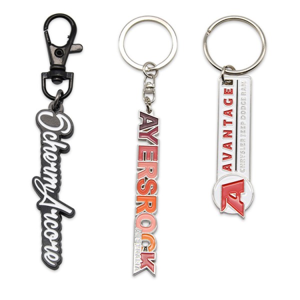 De-kalidad na Custom na Logo Metal Key Holder Tourist Souvenir Keychain Zinc Alloy Key Ring