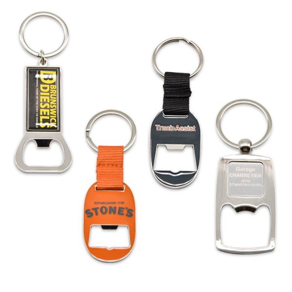 Customized Metal Blank Laser Logo Mini Beer Bottle Opener Keychain