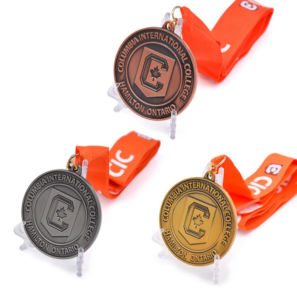 Fabrikspris Zinklegering 2D 3D Metal Award Marathon Sport Medal Personlige metalmedaljer
