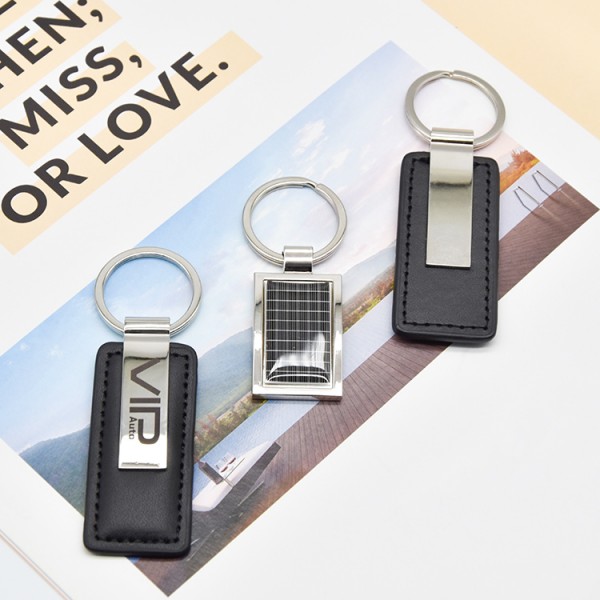 New Design Factory Custom Wholesale Business Genuine Pu Leather Keychain