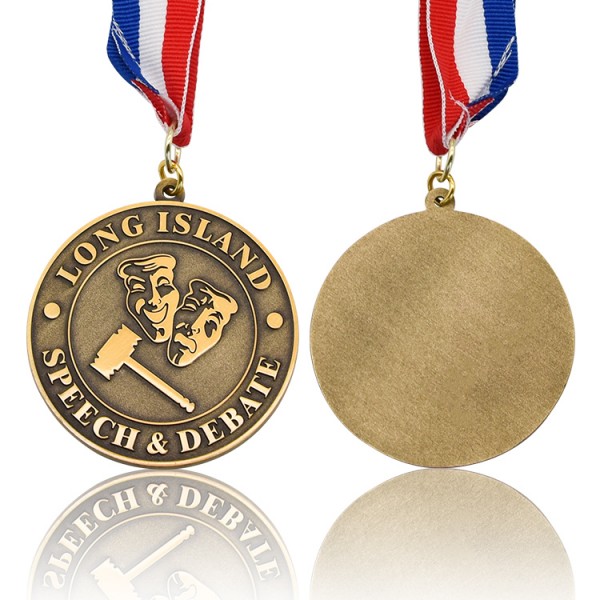 Prilagojeni logotip tovarne na debelo za tiskanje epoksidnih nalepk Medalja za nagrado Častna medalja