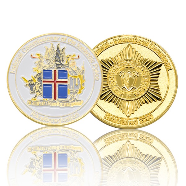 Großhandel kundenspezifische Gedenkmünze aus vergoldetem Metall mit Challenge-Souvenir