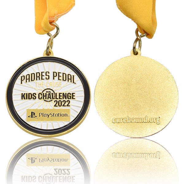 Propra Dezajno Sporta Medalo Trofeoj Premioj Ora Plaĉa Mola Emajla Medalo