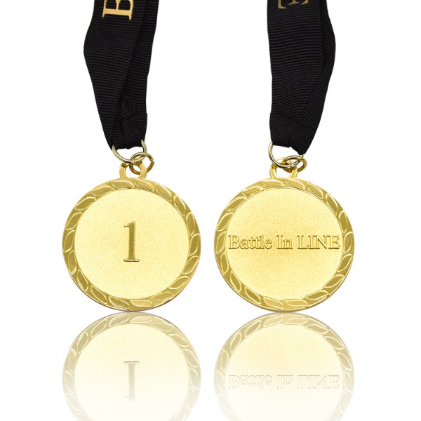 Құю лазерлік сублимациялық гравюра қарапайым бір түсті медаль