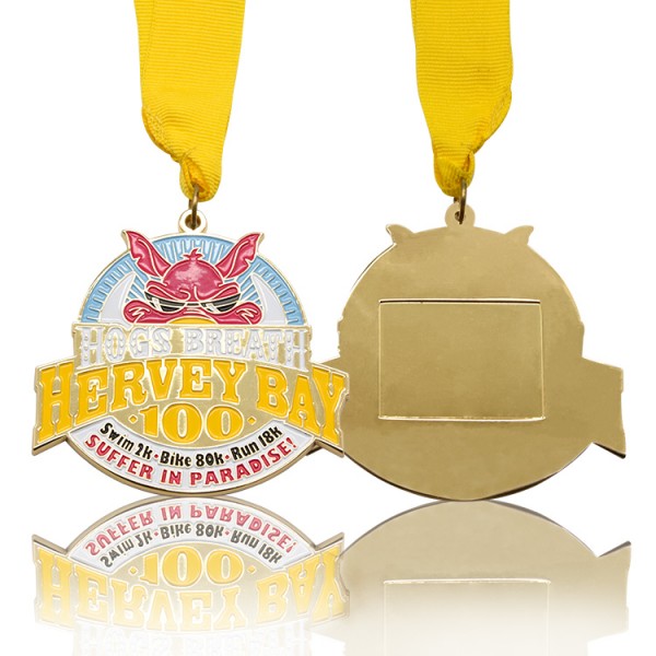 Prilagođena maratonska trkačka utrka od legure cinka Sportske metalne medalje Dobavljač medalja