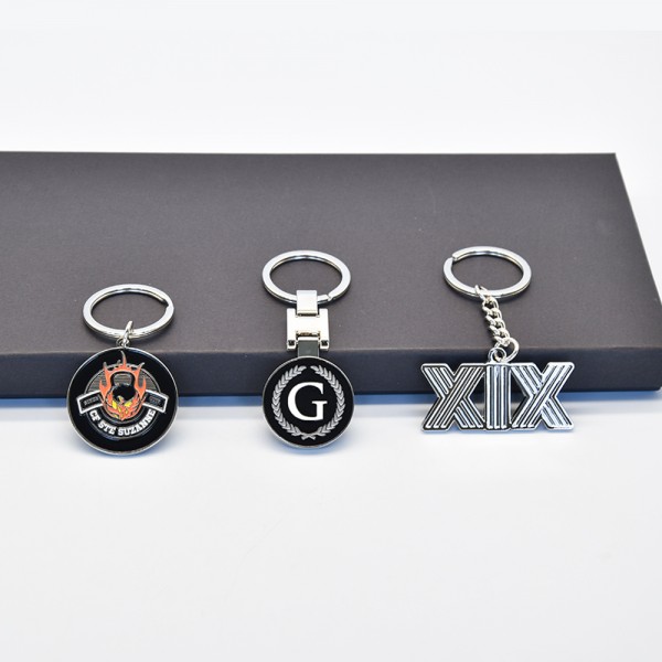 Custom nga Logo Personalized Design Souvenir Key Ring Metal Zinc Alloy Soft Enamel Keychain