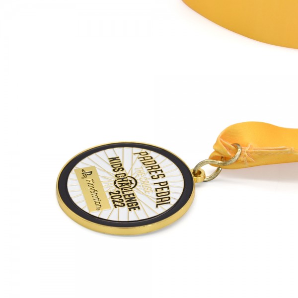 Trofeus de medalla esportiva de disseny personalitzat Premis Medalla d'esmalt suau amb bany d'or