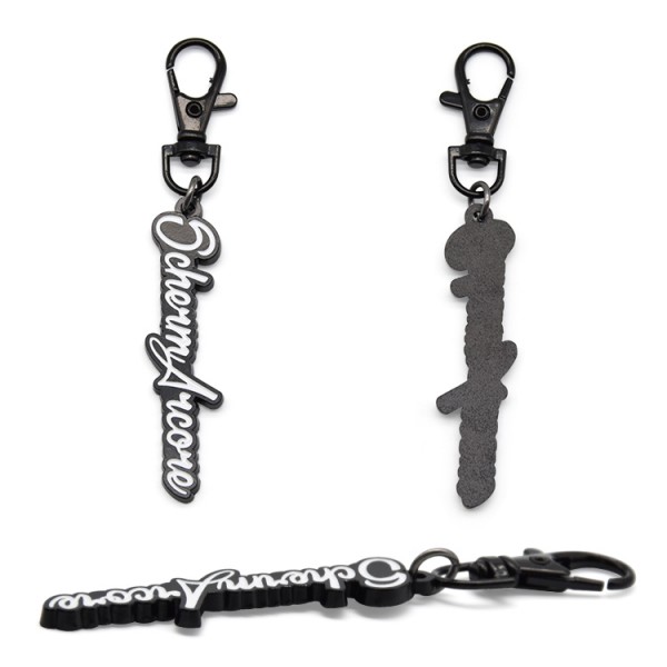 Kualitas luhur Adat Logo Metal Key Holder Souvenir Wisata Keychain Séng alloy Key Ring