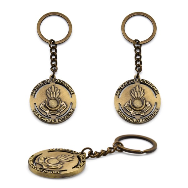 3d privjesak za ključeve Pakistan Souvenir Wholesale Engraved Metal Keychains Custom