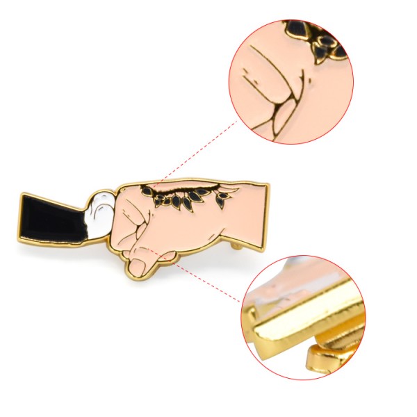 Pins Manifakti Customized Cute Animal Badge New Design Metal Hard Emaye PIN
