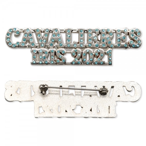 Bestseller Custom Glitter Pob Zeb Diamond Shape Lapel Pins