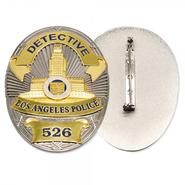 Imitaasje Gold Policeman Badge 3D Police Badge