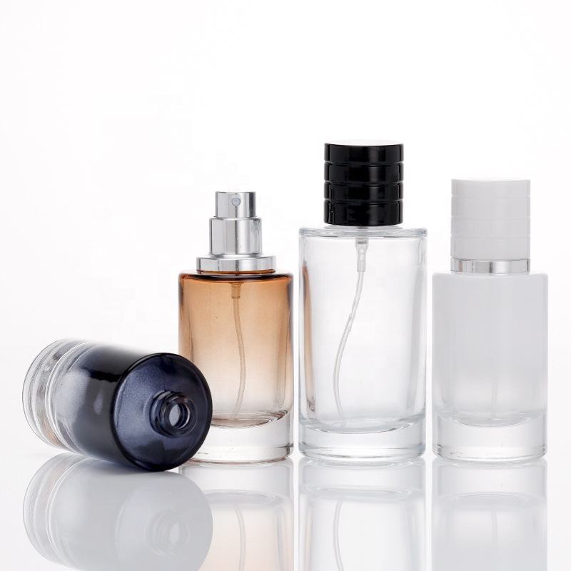 didmeninė prekyba apvalūs moteriški kvepalų buteliukai 30ml 50ml stiklinis purškiamas buteliukas