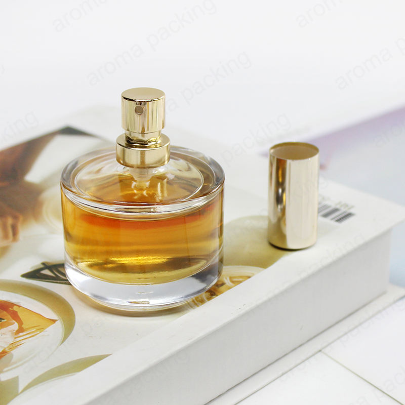 Botol Parfum Semprotan Bunder sing bisa diisi ulang kanthi tutup logam