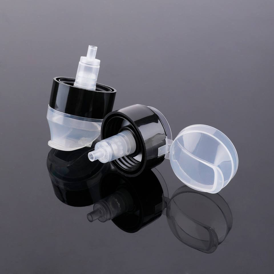 Dispenser di rimozione di plastica trasparente Pompa di smaltu per unghie Pompa di smaltu per unghie