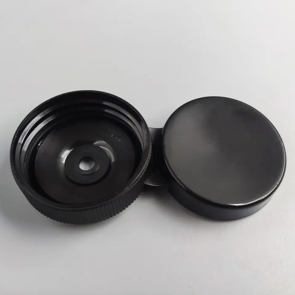 38/400 ສີ ດຳ flip top cap customized ຜູ້ຜະລິດມືອາຊີບ plastic lids wholesale flip top lid