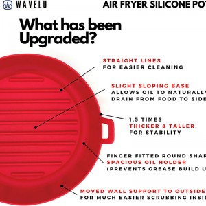 Elintarviketurvallinen Air Fryer Silikoni Pot