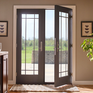 China Aluminium Frame Casement Door System Double Glazed Low-E Swing Casement Glass Door