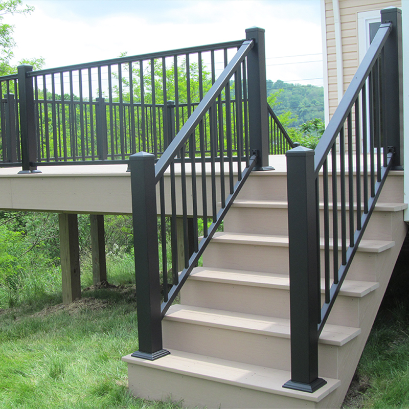 Pagar Aluminium China Reka Bentuk Aluminium Handrail Balkoni Tangga Balustrade