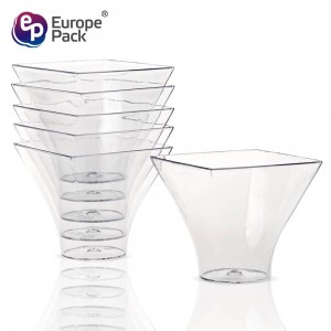 Cheap price Plastic Goblet Cups - DISPOSABLE PS PUDDING CUP – 75ml unique ice cream transparent plastic cone cups with simple design – Europe-Pack