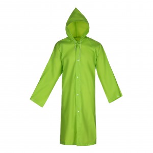 Promotional Customized fashion PEVA waterproof Raincoat poncho for adult