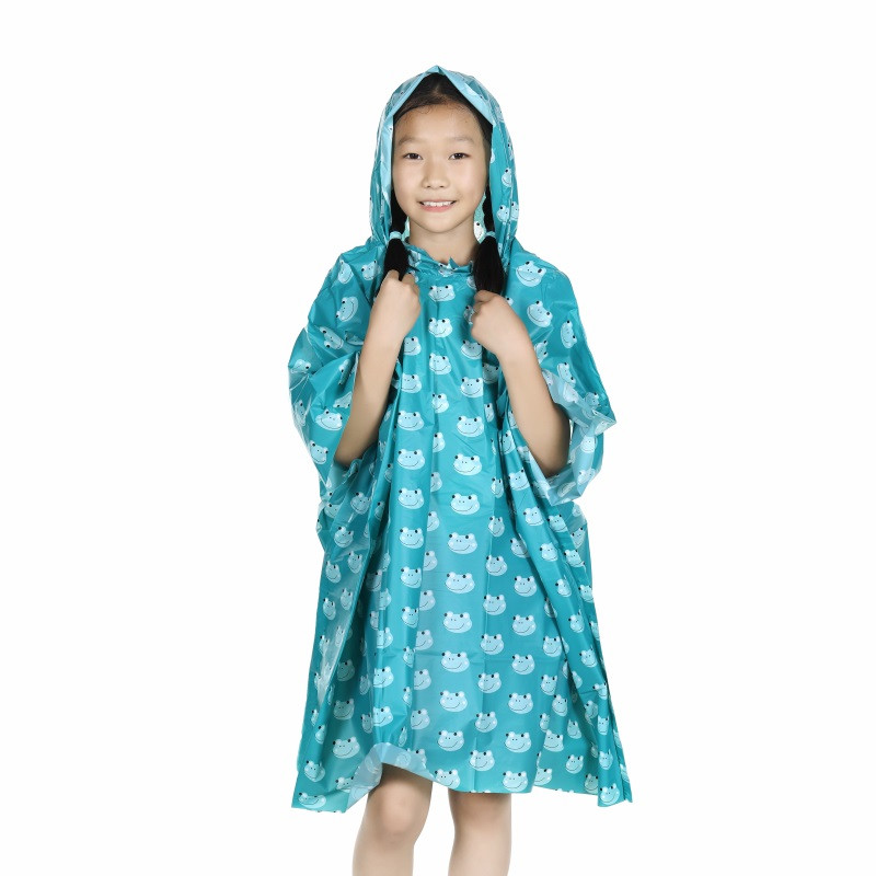 เสื้อปอนโชกันฝน วัสดุ PVC สำหรับเด็ก