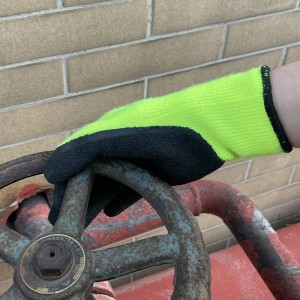 China Manufacturer Acrylic Latex Palm Coating Crinkle Finished Safety Gloves