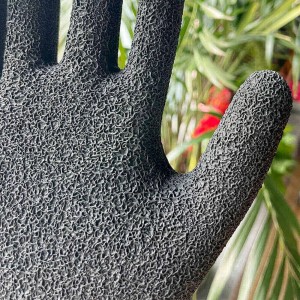 Cut resistance gloves, latex palm coated
