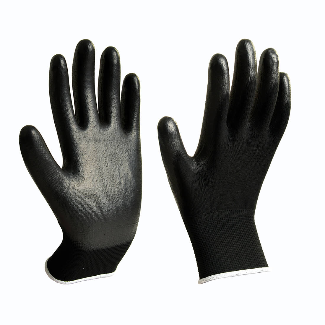 13 Gauge Black nylon black PU Coated Gloves Featured Image
