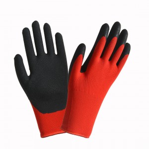 Factory Promotional China Soft Waterproof Crinkle Latex Coated Safety Work Cloth Gloves