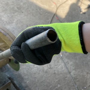 China Manufacturer Acrylic Latex Palm Coating Crinkle Finished Safety Gloves
