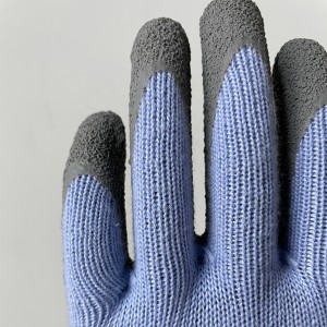 Factory Supply Attractive Price Palm Coated Gloves Blue Safety Work Gloves