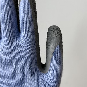 Factory Supply Attractive Price Palm Coated Gloves Blue Safety Work Gloves