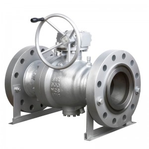 24inch 300LBS carbon steel trunnion Naka-mount na ball valve ( BV-0300-24F)